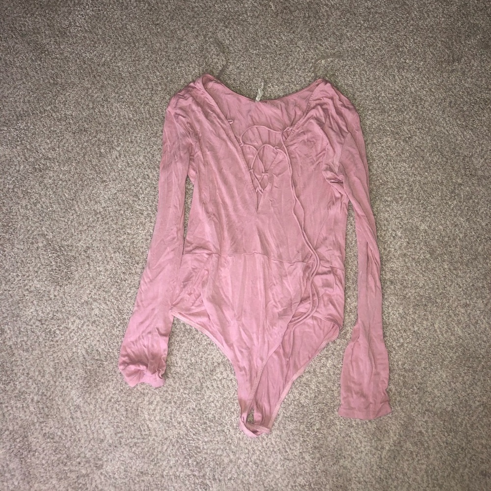 Lace up body suit